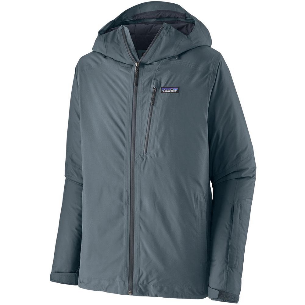 Patagonia Men's Powder Town Insulated Ski Jacket in Grey, size L